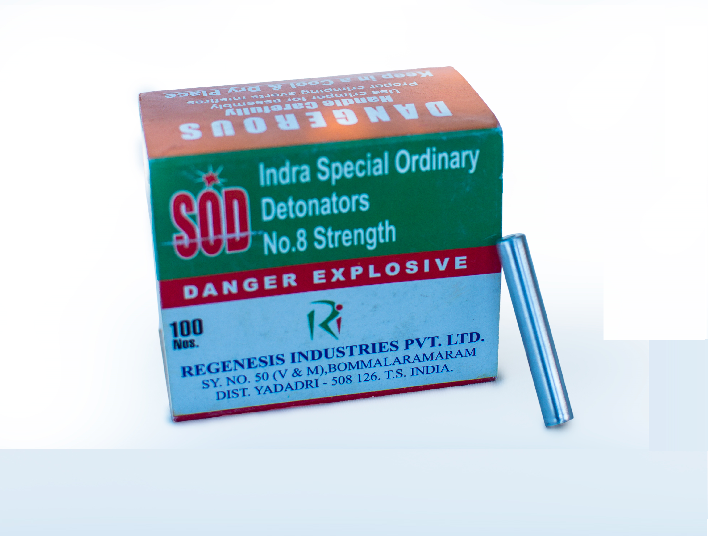 Indra SOD Plain Detonator